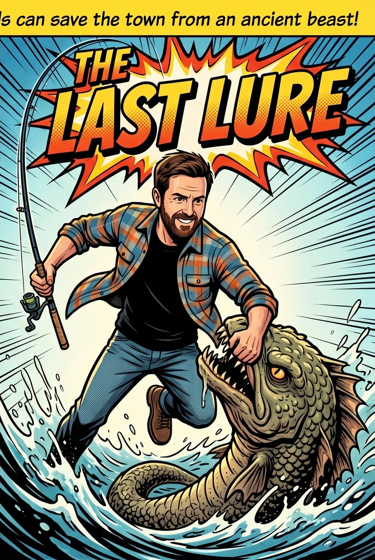 Personalized comic book cover where he is the hero, sample 1