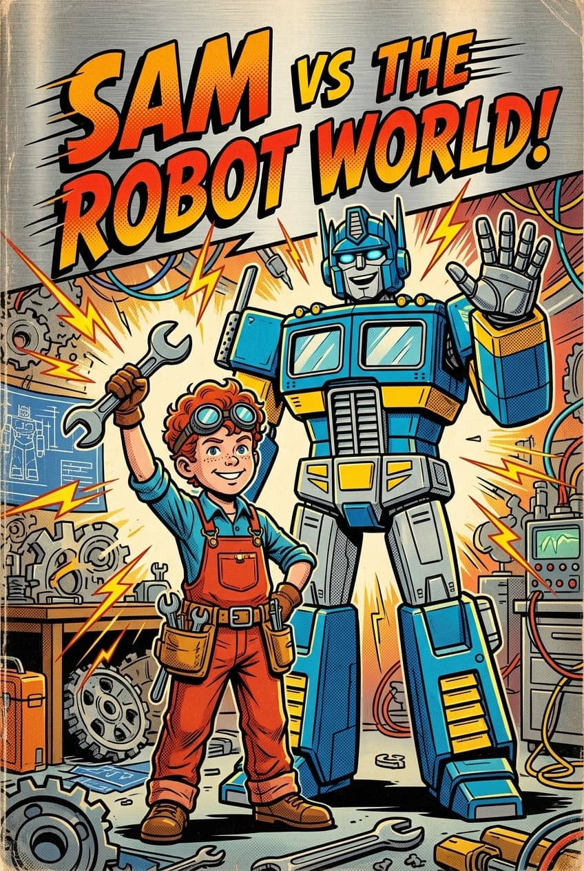Personalized comic book cover sample 2